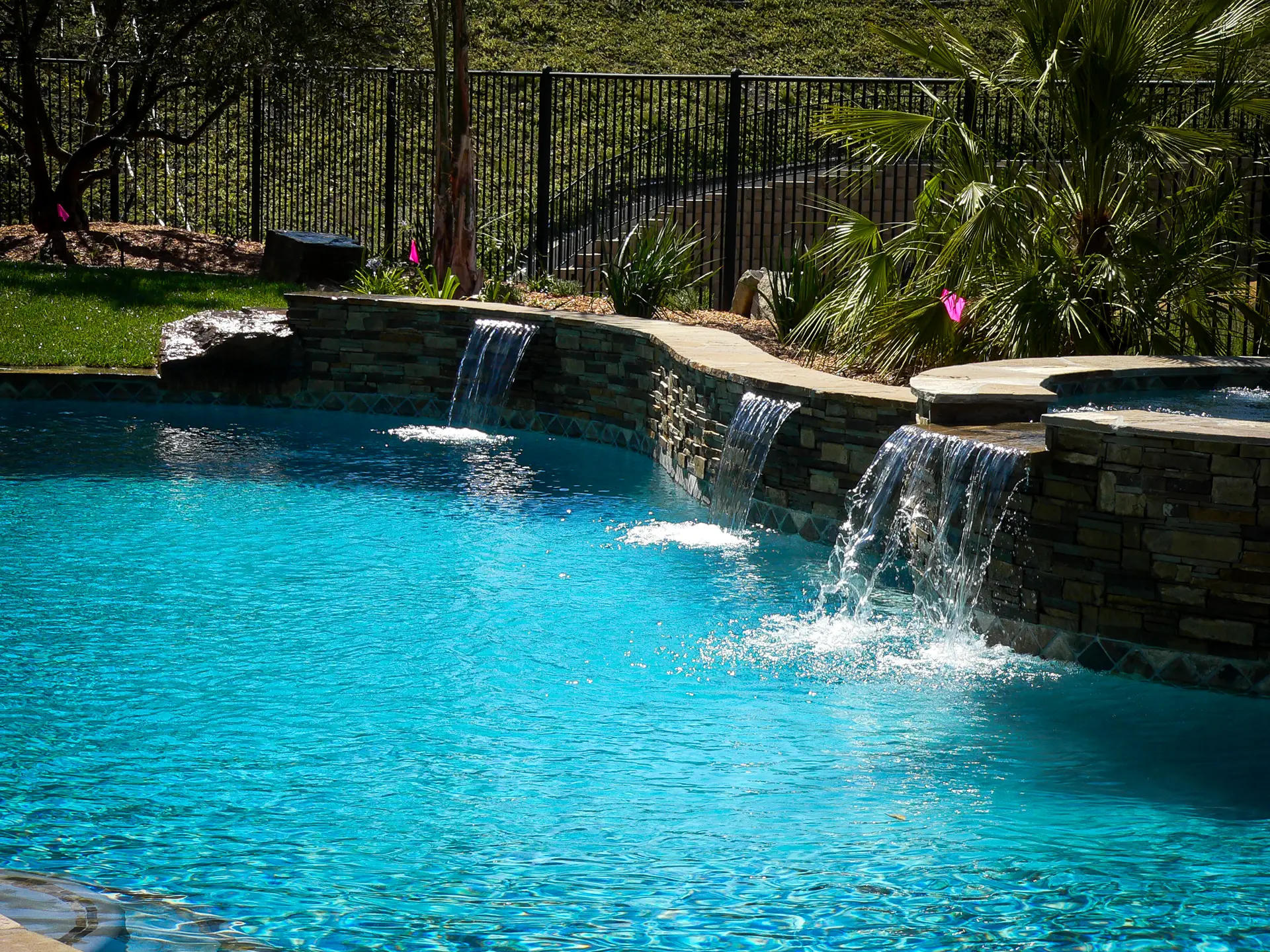 Pool and outdoor kitchen construction project