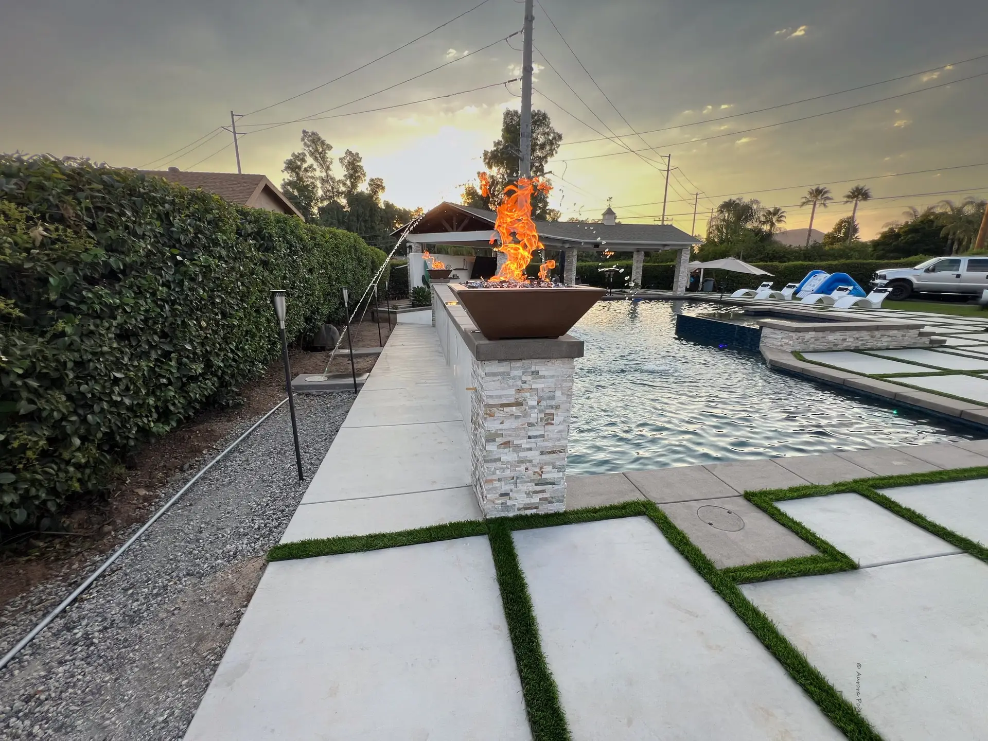 Lake Elsinore luxury pool with panoramic views